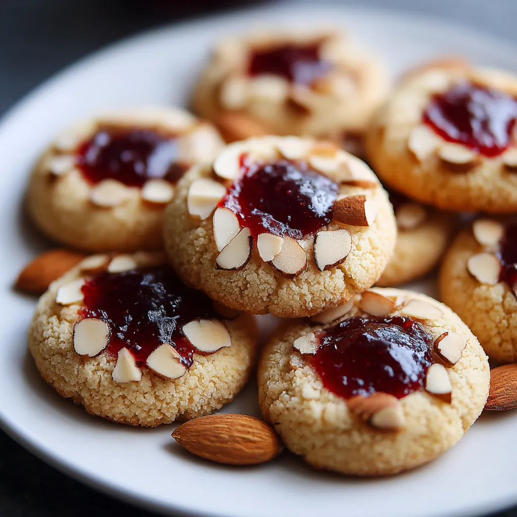 Almond Thumbprint Cookies