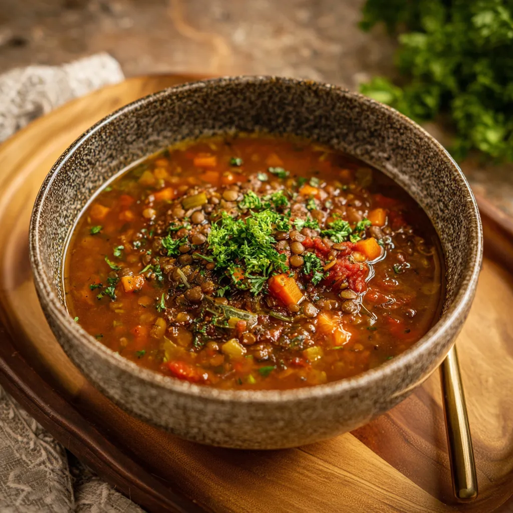 Beef & Lentil Power Soup – Double Protein Boost