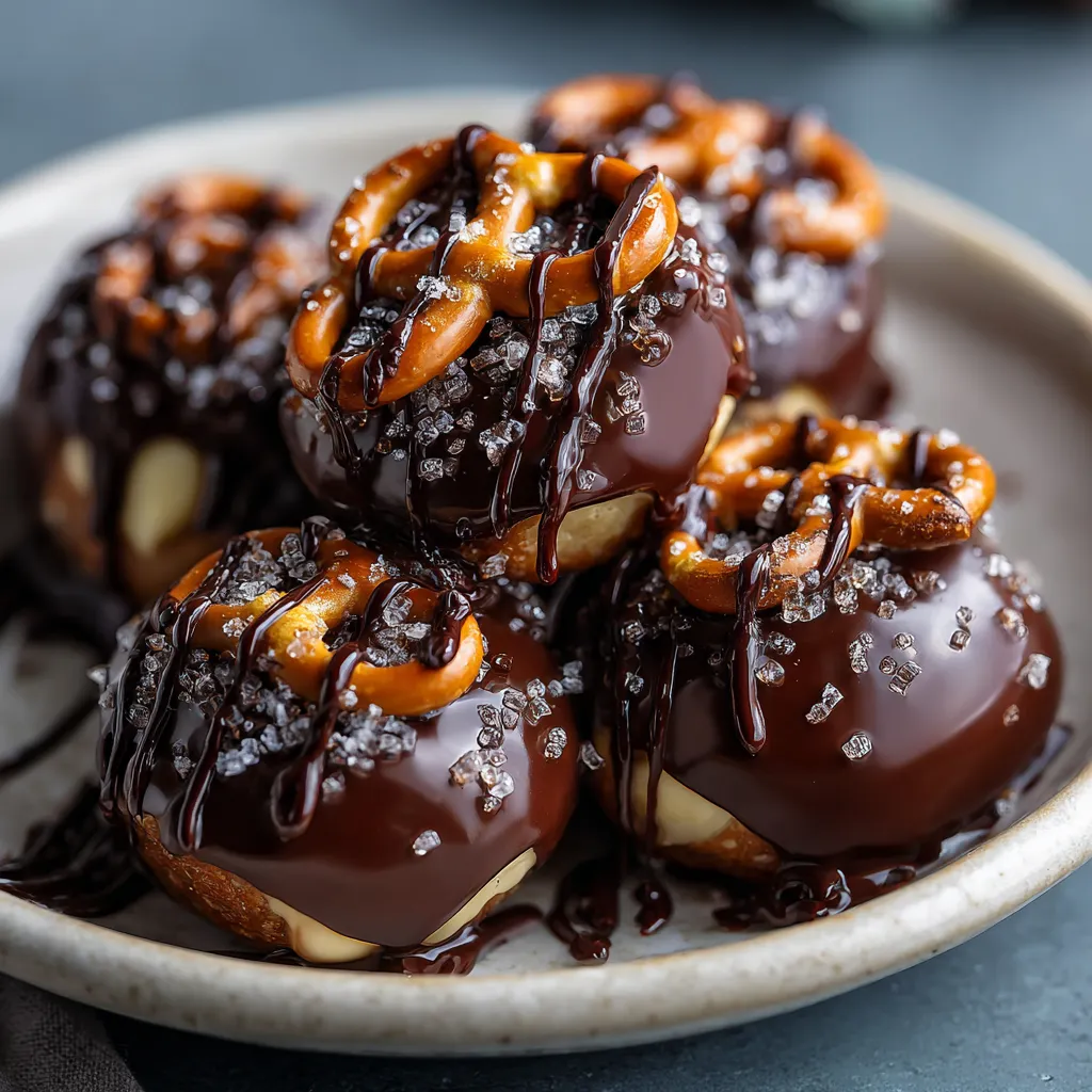 Caramel Chocolate Pretzel Bites