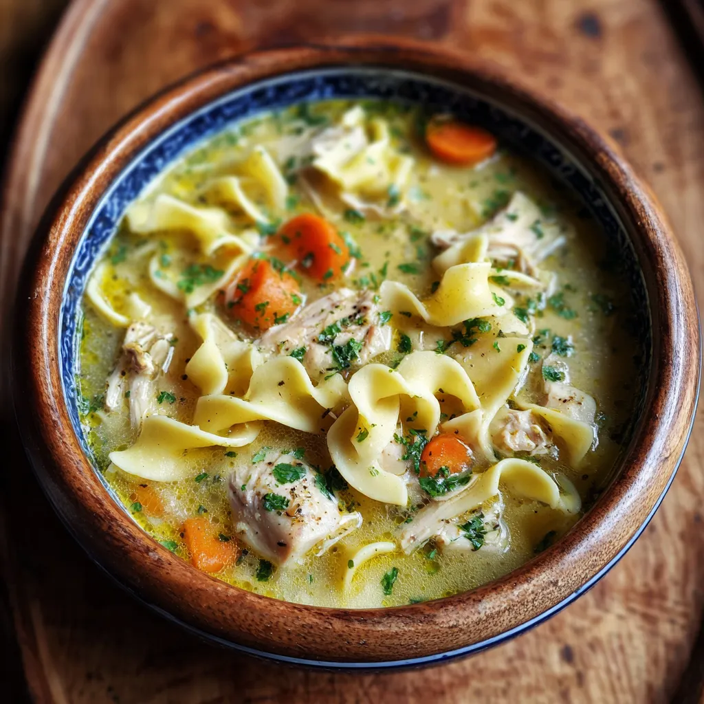 Classic Homestyle Chicken Noodle Soup – Traditional Flavors