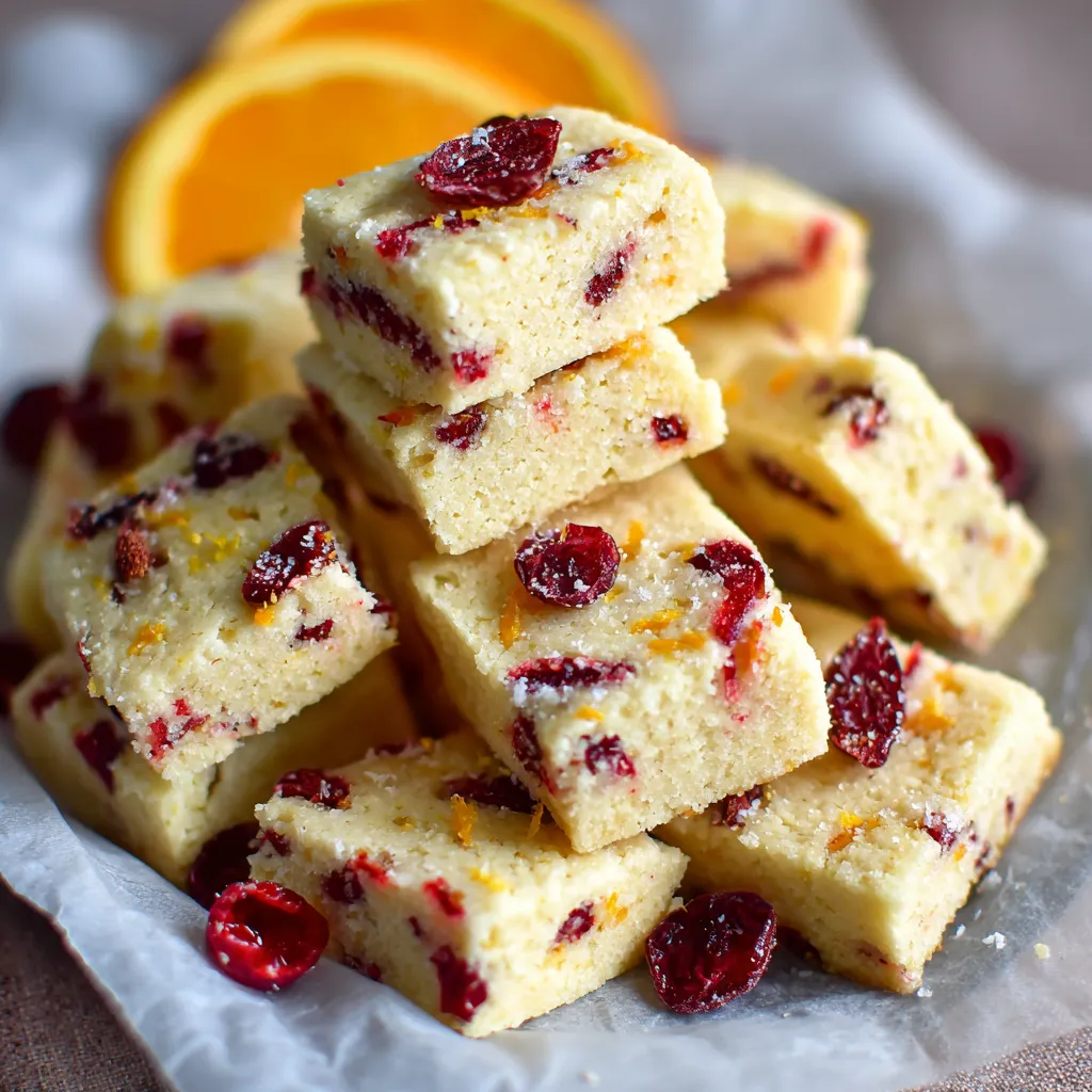 Cranberry Orange Shortbread – A Bright & Buttery Holiday Treat