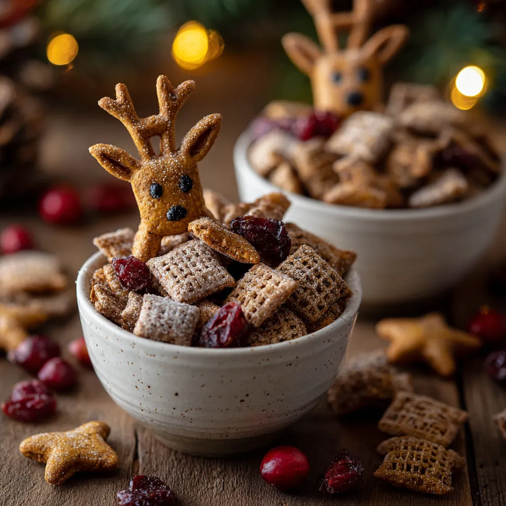 Gingerbread Reindeer Chow