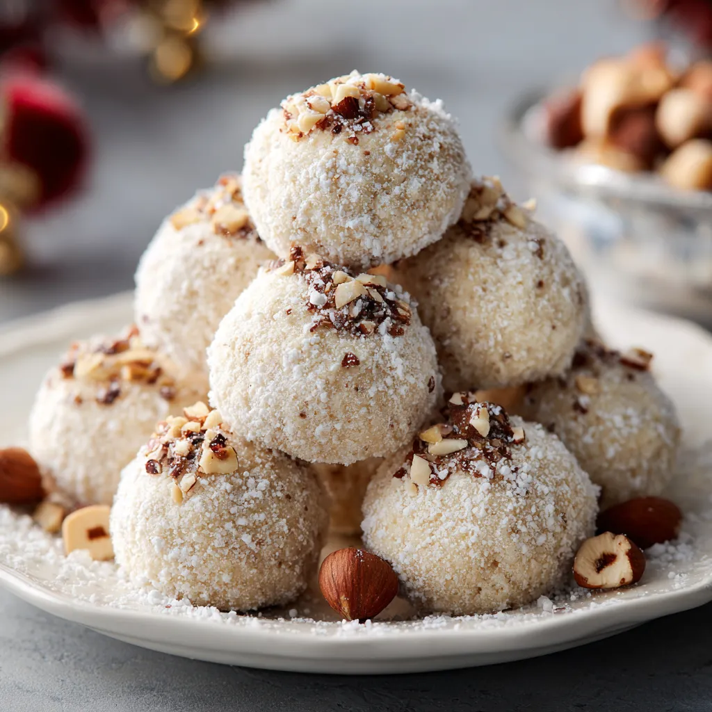 Hazelnut Snowball Cookies