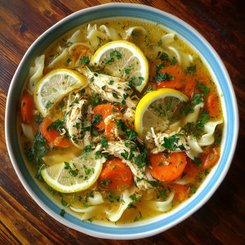 Lemon Herb Chicken Noodle Soup – Bright and Refreshing