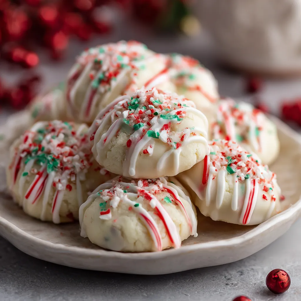 Peppermint Meltaway Cookies: Soft, Festive, and Irresistibly Delicious 🎄🍪