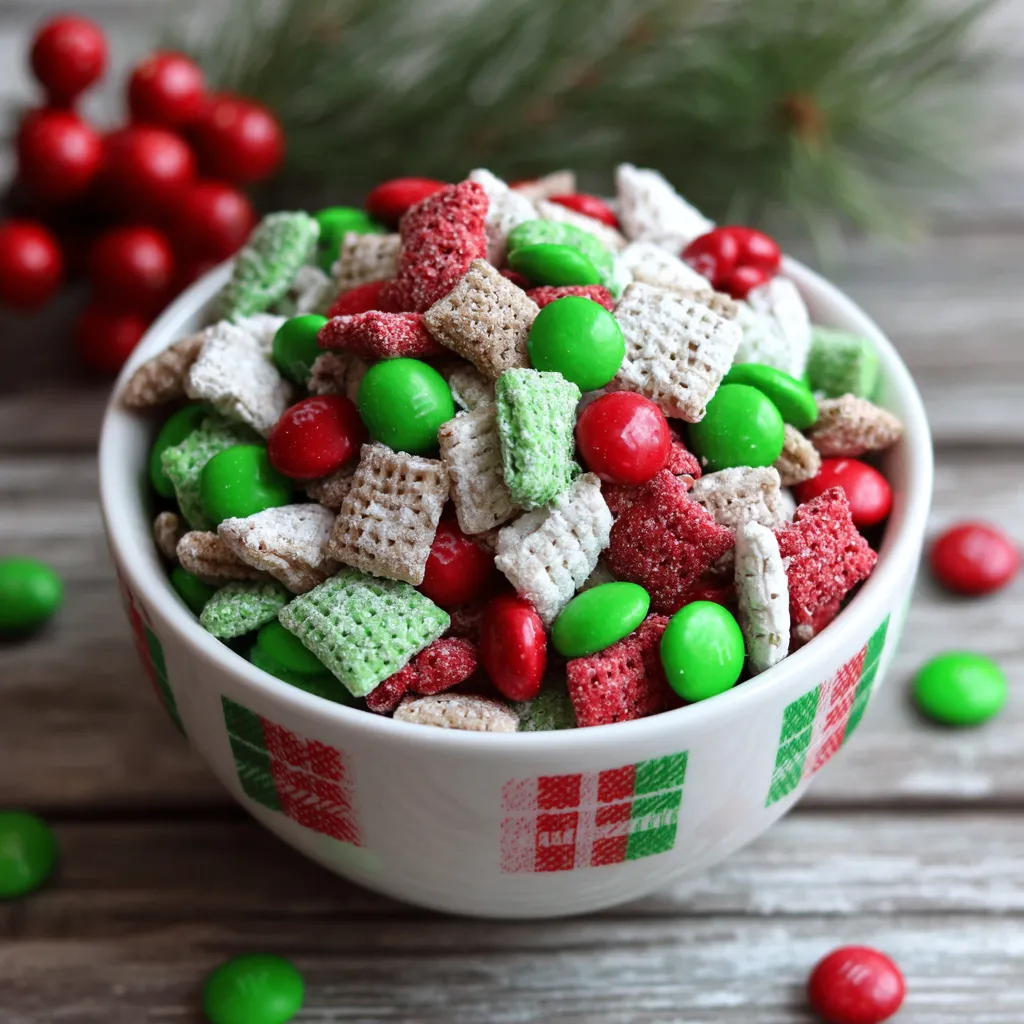Red & Green M&M Reindeer Chow