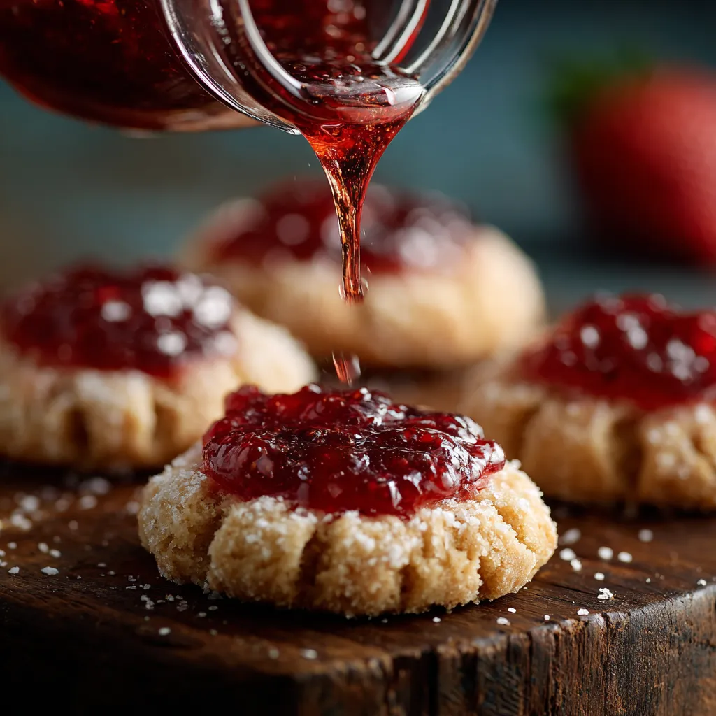 Strawberry Jam Thumbprints