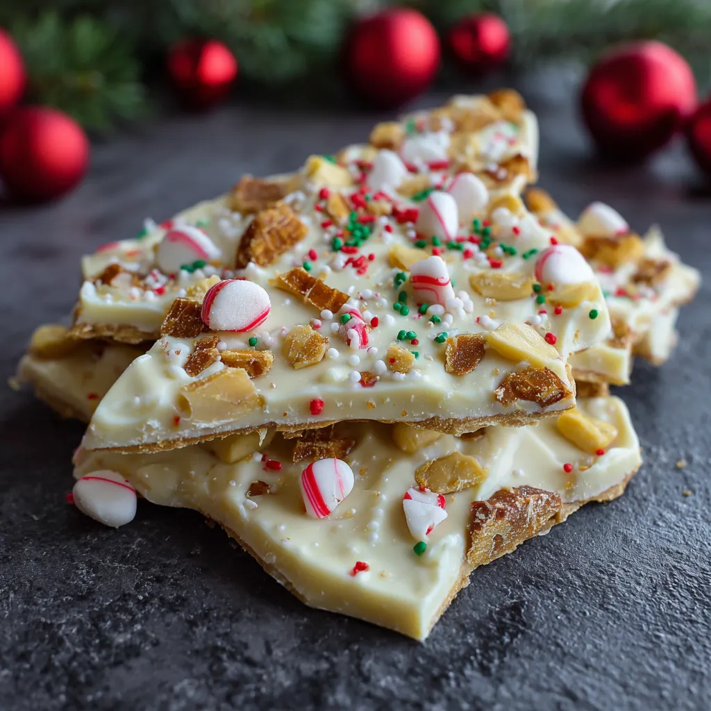 White Chocolate Christmas Bark (The Sweetest Holiday Treat!)