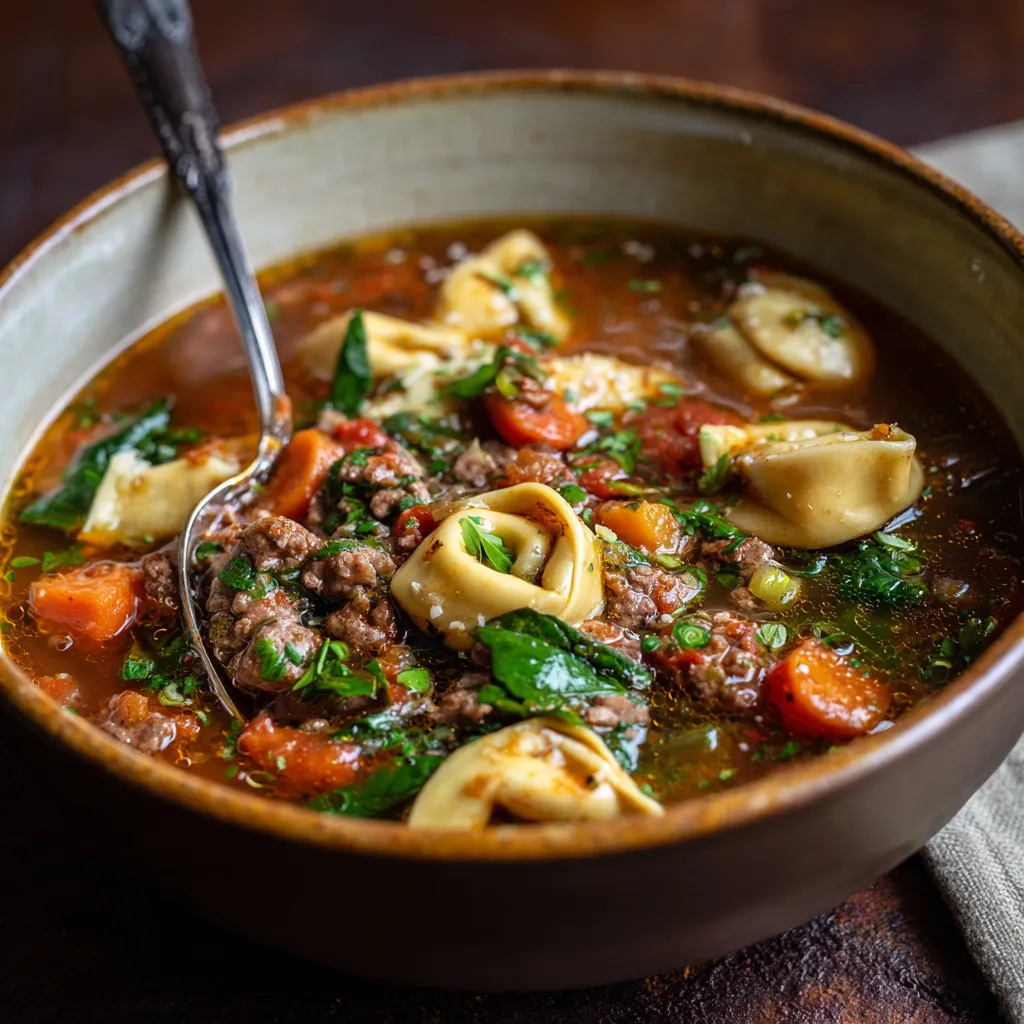 Beef Tortellini Soup