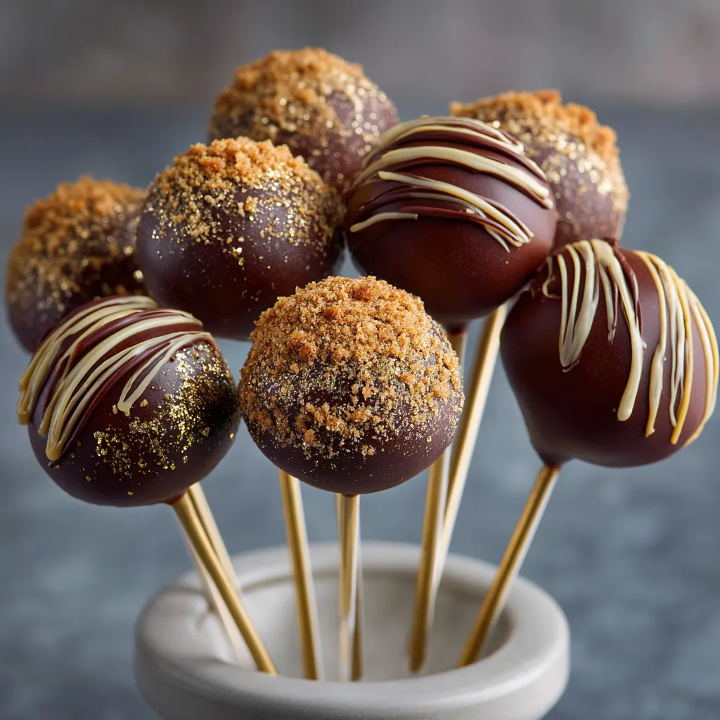 Chocolate Gingerbread Cake Pops