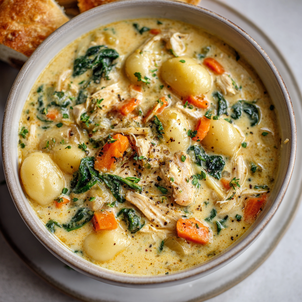 Creamy Chicken Gnocchi Soup