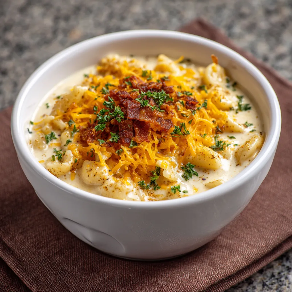 Creamy Mac and Cheese Soup