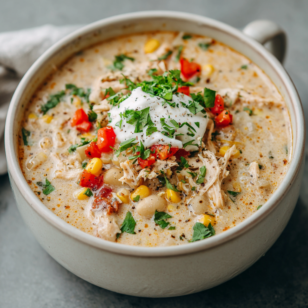 Creamy White Chicken Chili Soup