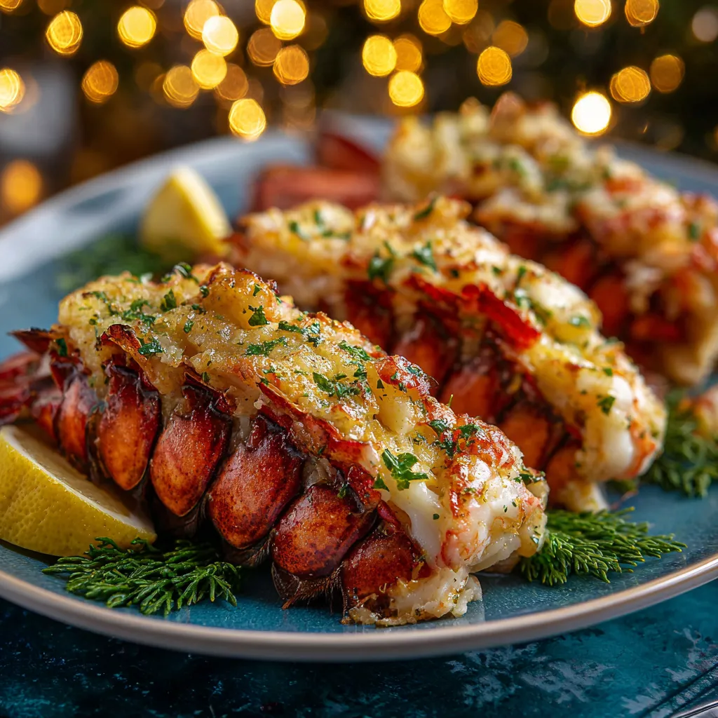 Holiday Garlic Butter Lobster Tails