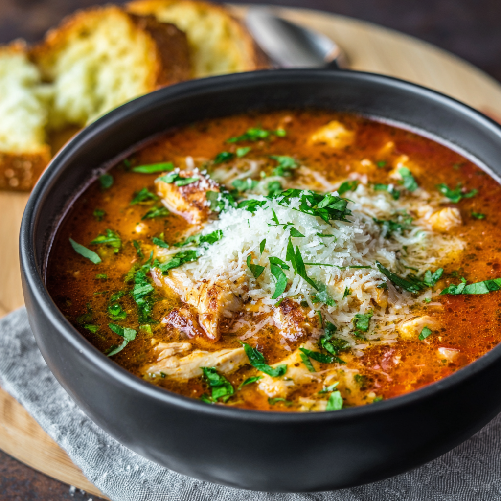 Italian Chicken Parmesan Soup