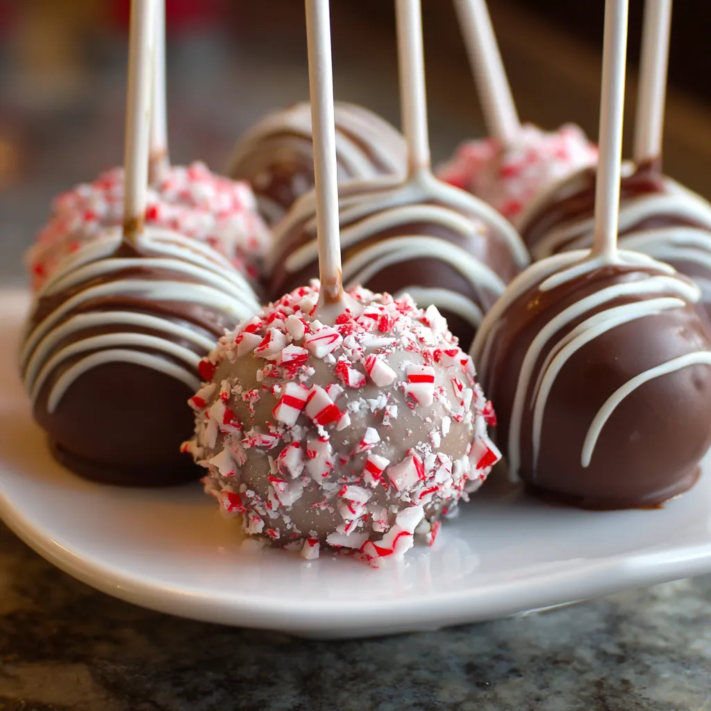 Peppermint Mocha Cake Pops