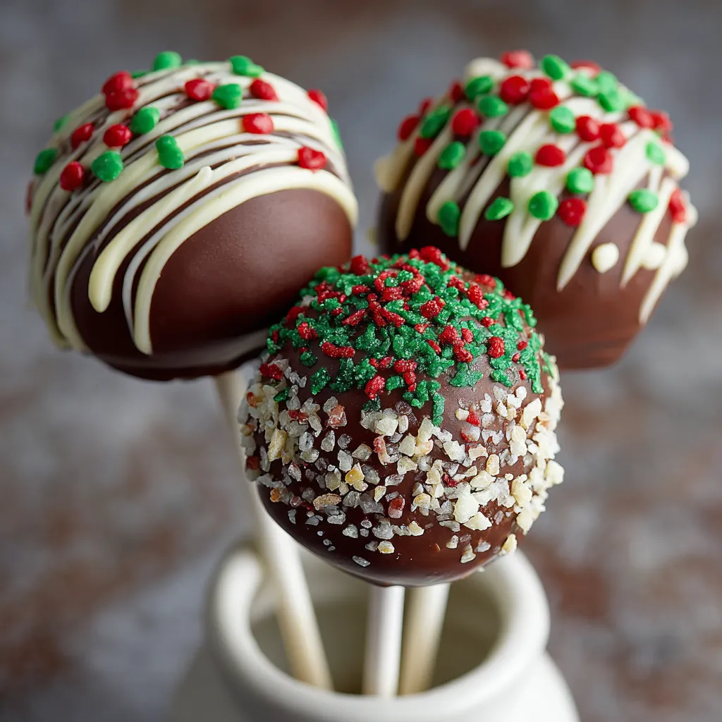 Triple Chocolate Christmas Cake Pops – Festive, Fun & Extra Decadent