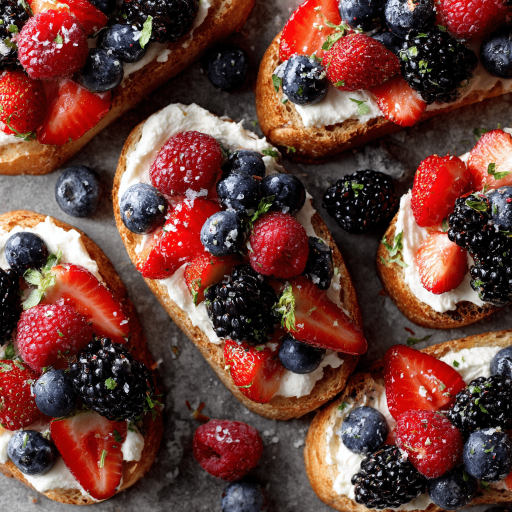 Berry Mascarpone Toasts