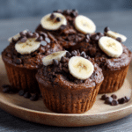 Chocolate Banana Breakfast Muffins