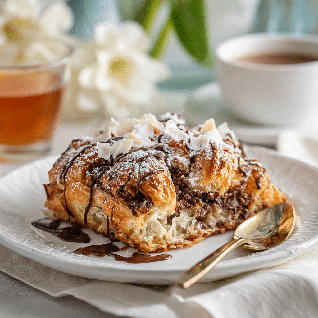 Chocolate Croissant Breakfast Casserole