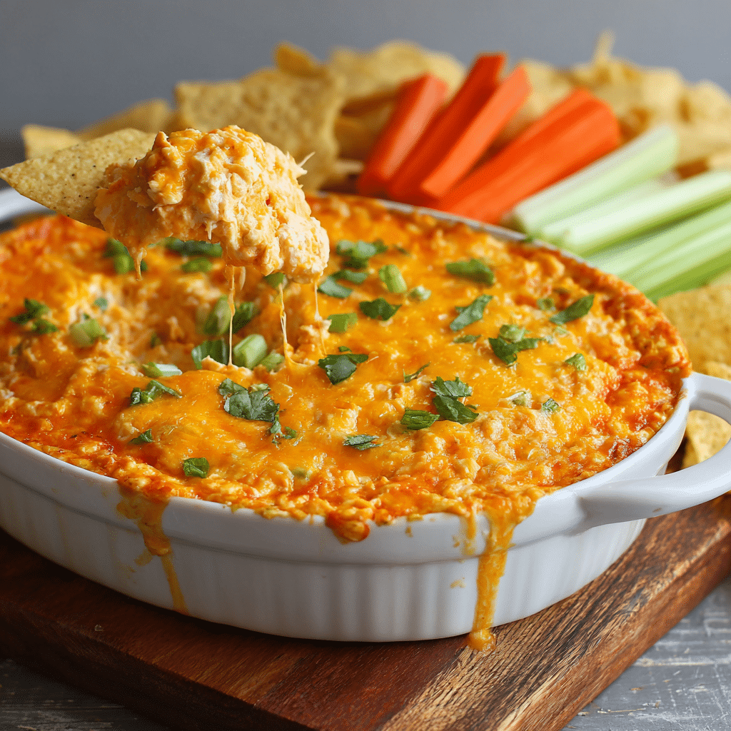 Extra Cheesy Buffalo Chicken Dip Recipe