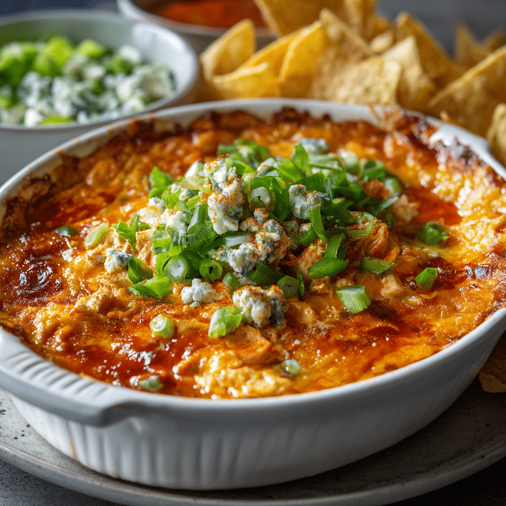 Rich and Spicy Buffalo Chicken Dip