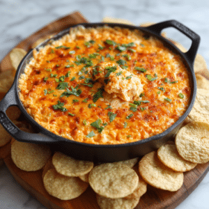 Simple Homemade Buffalo Chicken Dip