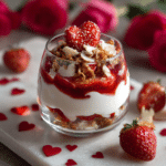 Vanilla Yogurt Parfait with Valentine Toppings