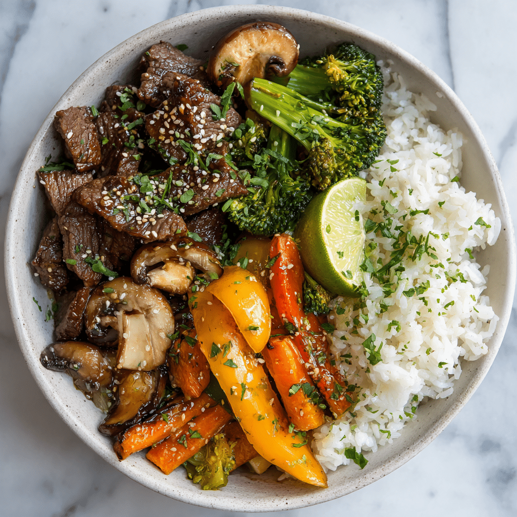 Easy Beef and Veggie Bowl